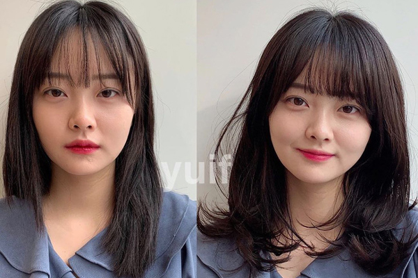 Combo tóc + tóc mái có khả năng tạo khối cho từng dáng mặt, các nàng áp dụng là xinh hơn vài chân kính-16