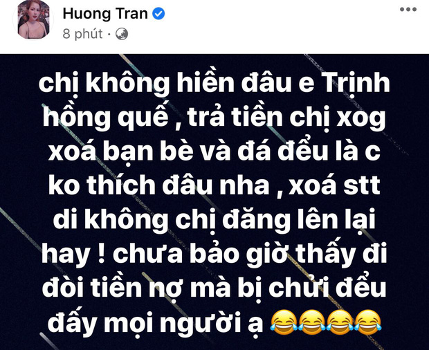 Hồng Quế và vợ cũ Việt Anh đấu nhau căng đét trên MXH, gọi hẳn tên và nhắc đến chuyện đòi nợ-2