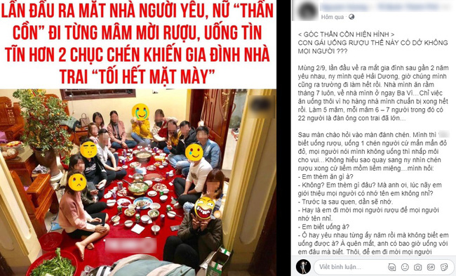 Về ra mắt, cô gái khiến nhà trai choáng khi uống rượu 1 chấp 1 với 22 chú bác trong mâm, câu chốt hạ mới gây sốc hơn cả-1