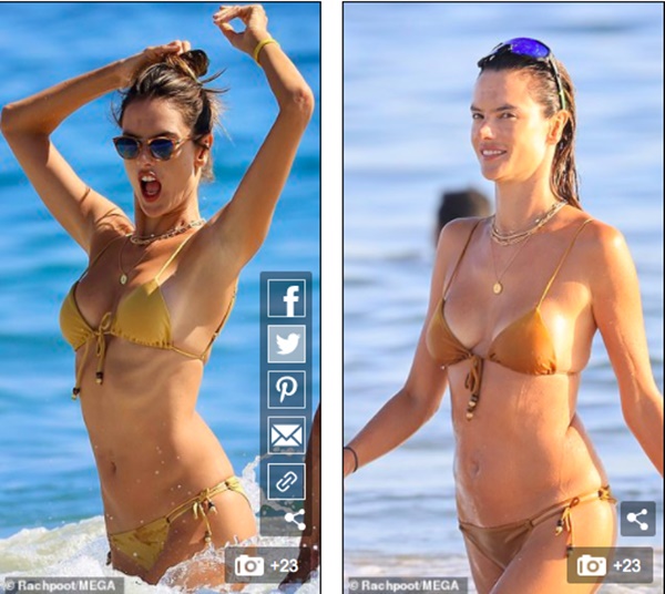 Alessandra Ambrosio nóng bỏng gây mê với bikini màu nude-6