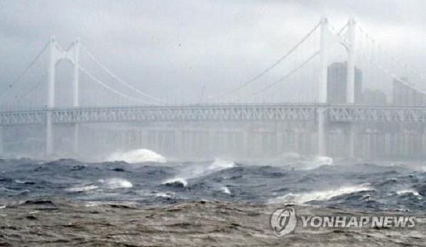 Hình ảnh bão Haishen đổ bộ vào Hàn Quốc-1