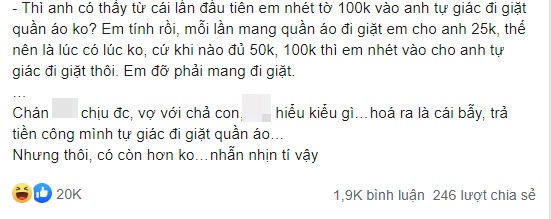 Câu nói lúc ngả bài Ngây thơ thế khiến chồng phát hiện nước đi không ngờ của vợ, ai ngờ chiếc máy giặt lại là bước khởi đầu cho mọi vấn đề-1
