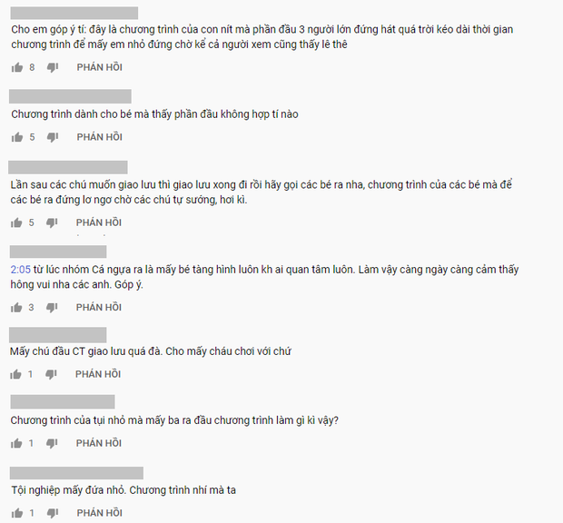 Cờ Cá Ngựa gây tranh cãi khi đi show thiếu nhi mà chiếm sóng, lại còn hát ca khúc về tình yêu trước mặt các bé-5