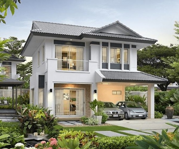 Mẫu nhà 2 tầng đẹp đơn giản hiện đại phù hợp cả nông thôn và thành thị-18