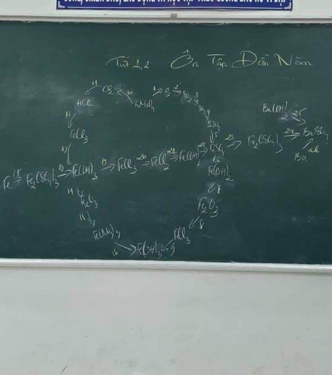 Tiết hóa học đầu năm, thầy giáo viết điều này lên bảng khiến học sinh người thì ôm tim hú hét, người thì lịm đi vì sợ-1