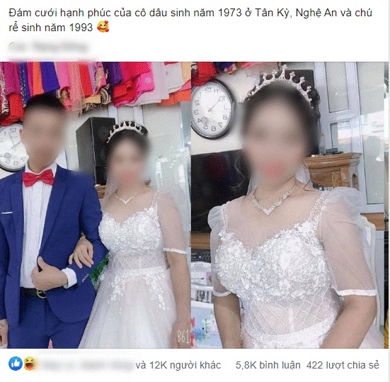 Xôn xao về loạt ảnh cưới của cặp đôi Thái Nguyên: Chú rể 27 cưới vợ 47 tuổi, xuất hiện những lời tố cáo từ người quen cô dâu!-2