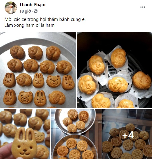Còn vài tuần nữa là Trung thu, trình độ làm bánh nướng bằng nồi chiên không dầu của các chị em đã đạt đỉnh cao thế này rồi-1