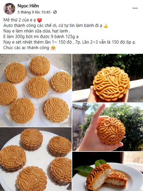 Còn vài tuần nữa là Trung thu, trình độ làm bánh nướng bằng nồi chiên không dầu của các chị em đã đạt đỉnh cao thế này rồi-11