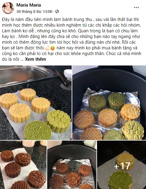 Còn vài tuần nữa là Trung thu, trình độ làm bánh nướng bằng nồi chiên không dầu của các chị em đã đạt đỉnh cao thế này rồi-31