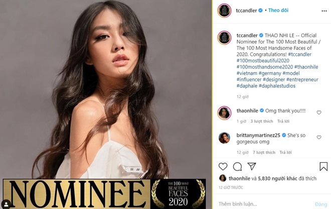 Thảo Nhi Lê được đề cử 100 gương mặt đẹp nhất thế giới 2020-1