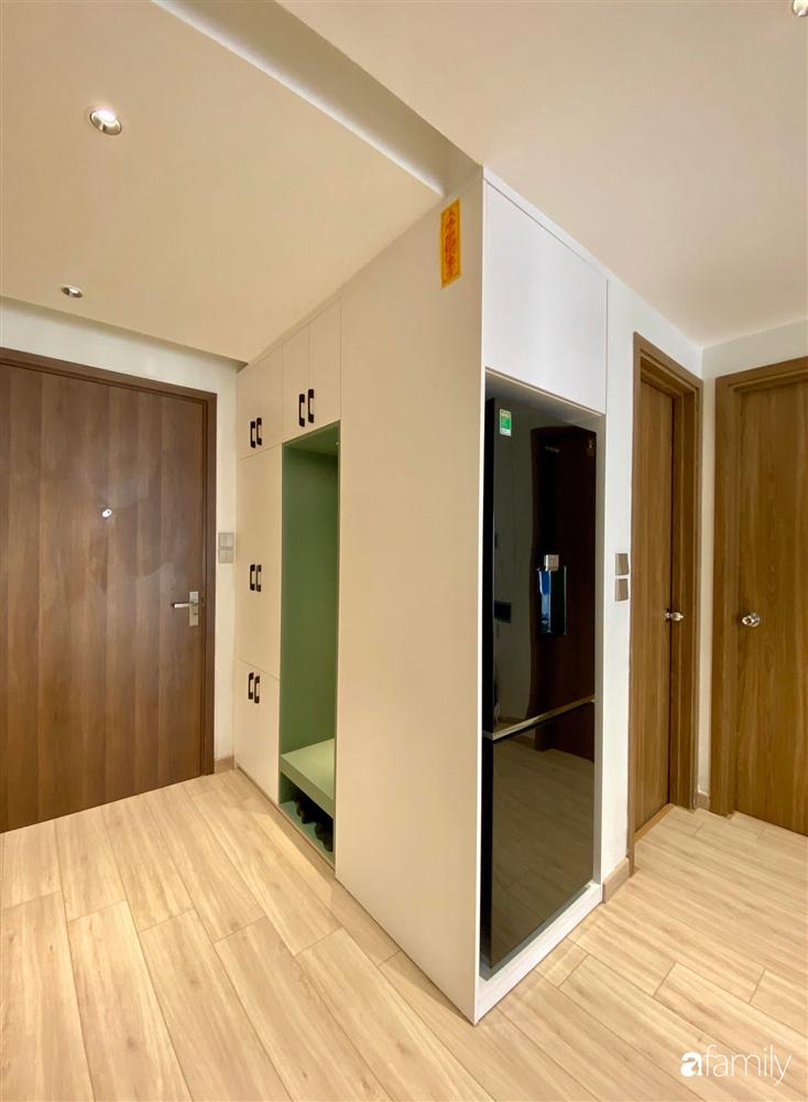 Căn hộ 69m² với gam màu xanh mát mẻ có chi phí nội thất 115 triệu đồng của vợ chồng trẻ chuẩn bị kết hôn ở Long Biên, Hà Nội-4