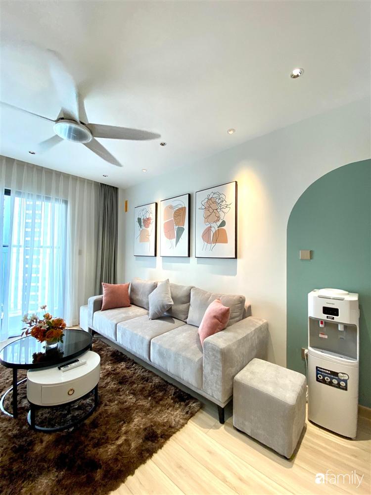 Căn hộ 69m² với gam màu xanh mát mẻ có chi phí nội thất 115 triệu đồng của vợ chồng trẻ chuẩn bị kết hôn ở Long Biên, Hà Nội-5