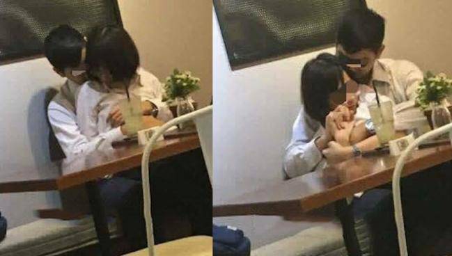 Học sinh làm chuyện táo bạo ngay giữa sân trường, cô giáo ra tay xử cả anh lẫn chị-8