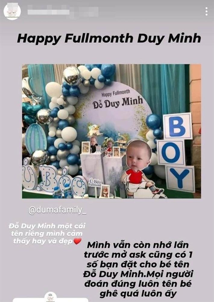Lộ tiệc đầy tháng con trai Duy Mạnh, hóa ra cặp đôi cố tình giấu ngày con chào đời-2