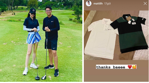 Cặp đôi dẫn đầu cuộc đua hàng hiệu Vbiz: Hương Giang hẹn hò sương sương chọn cả bộ tiền tỷ, Matt Liu diện luôn áo Burberry nàng mới tặng-5