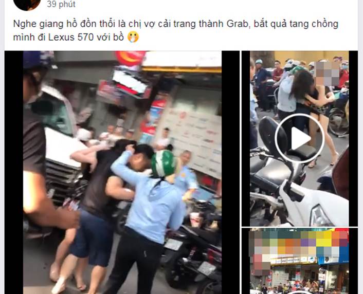 Hết hồn mặt mộc cô bồ nóng bỏng bị đánh ghen liên hoàn vả trên phố Lý Nam Đế-1