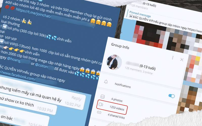 SỐC: Phát hiện phòng chat bí mật chuyên chia sẻ clip khiêu dâm trẻ em thu phí thành viên, đặc biệt có cả trẻ Việt Nam-1