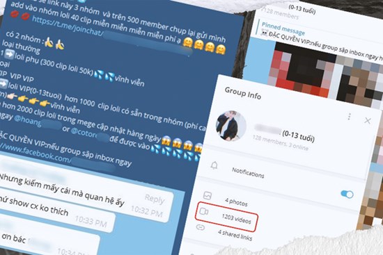 SỐC: Phát hiện phòng chat bí mật chuyên chia sẻ clip khiêu dâm trẻ em thu phí thành viên, đặc biệt có cả trẻ Việt Nam