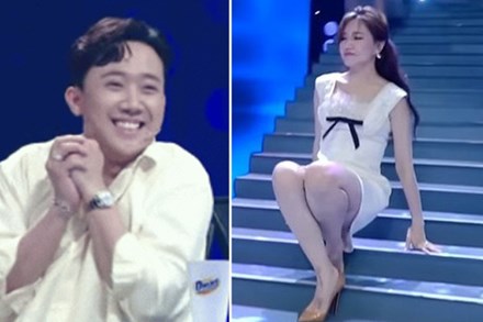 Hari Won trượt chân té ngã trên sân khấu, suýt lộ hàng vì mặc váy quá ngắn nhưng phản ứng của Trấn Thành mới là điều đáng nói