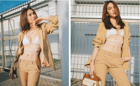 Ngọc Trinh mặc bikini gây náo loạn tại sân bay, dân tình đào ngay ra nữ chính VTV từng diện 4 năm trước, thậm chí còn táo bạo hơn nhiều-1