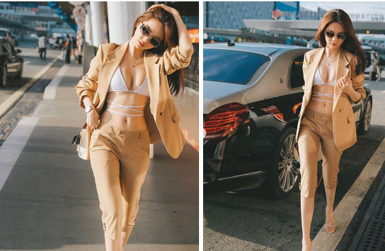 Ngọc Trinh mặc bikini gây náo loạn tại sân bay, dân tình đào ngay ra nữ chính VTV từng diện 4 năm trước, thậm chí còn táo bạo hơn nhiều-2