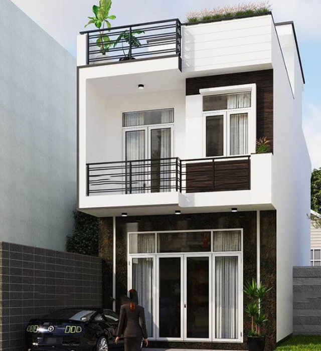 Các mẫu nhà ống đẹp 1,2,3,4 tầng giá rẻ không lỗi mốt-14