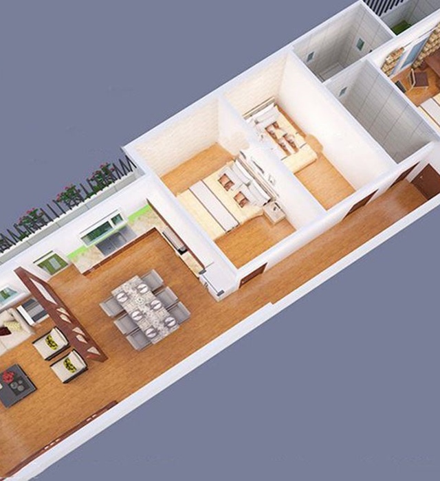 Các mẫu nhà ống đẹp 1,2,3,4 tầng giá rẻ không lỗi mốt-21