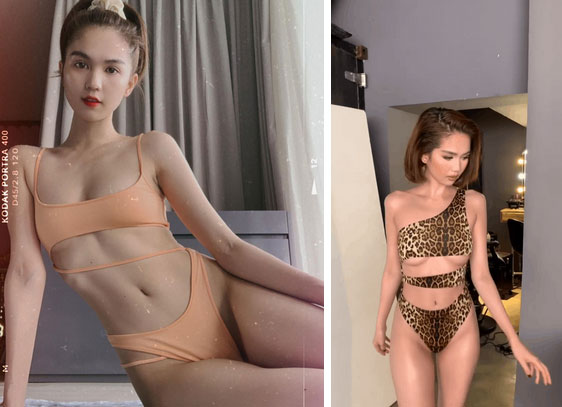 Chỉ có thể là Ngọc Trinh: Quất bộ đồ bơi cắt khoét bạo liệt hở như không mặc, nhìn cũng thấy đỏ mặt dùm-1