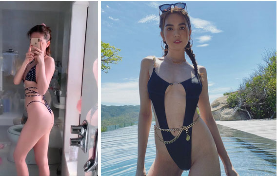 Chỉ có thể là Ngọc Trinh: Quất bộ đồ bơi cắt khoét bạo liệt hở như không mặc, nhìn cũng thấy đỏ mặt dùm-2