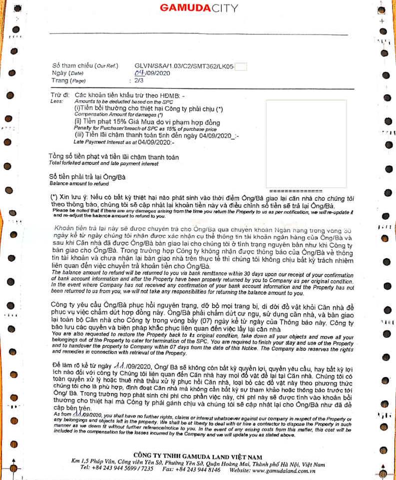 Lùm xùm dự án cao cấp C2 Gamuda Garden: Cư dân sững sờ nhận thông báo đòi nhà, tố chủ đầu tư coi thường pháp luật-2