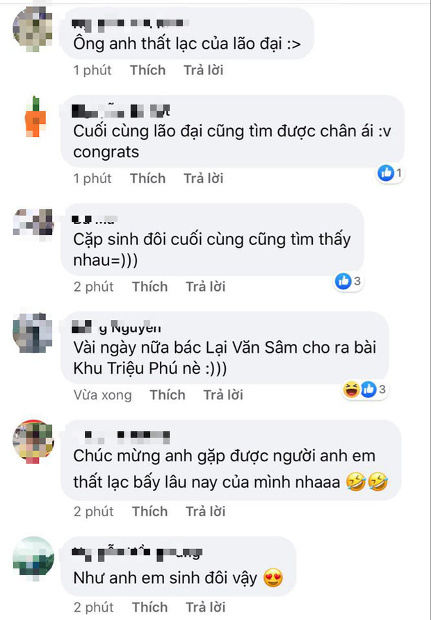 Mừng rớt nước mắt, Wowy cuối cùng đã có ảnh chung với anh em thất lạc” Lại Văn Sâm rồi!-3