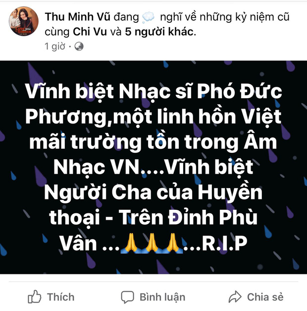 Tùng Dương, Thu Minh và dàn sao Vbiz xót thương khi hay tin nhạc sĩ Phó Đức Phương qua đời: Âm nhạc của ông sẽ luôn sống mãi!-5