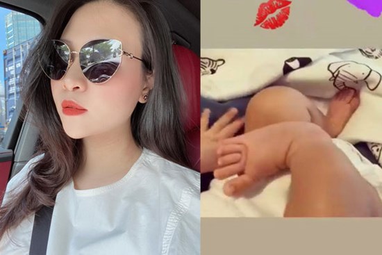 Đàm Thu Trang khoe khoảnh khắc cực yêu của con gái, nhìn tay chân mũm mĩm mà ai cũng xuýt xoa