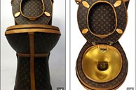 Chiêm ngưỡng bệ xí mạ vàng bọc da Louis Vuitton sang chảnh, tổng trị giá 2,3 tỷ đồng