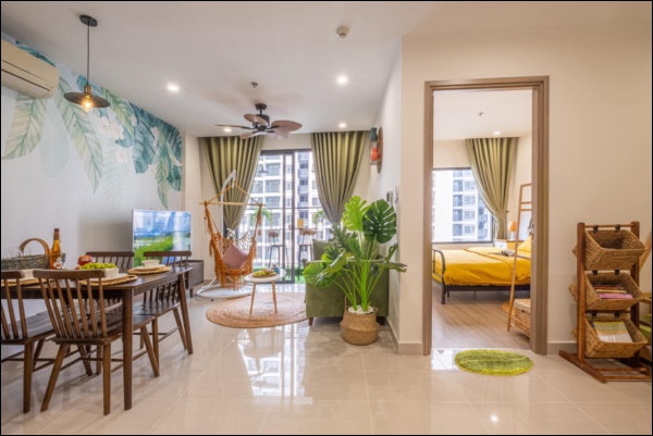 Thời Covid, cải tạo chung cư 43m2 thành homestay đẹp lung linh như trong phim với chi phí siêu tiết kiệm-4