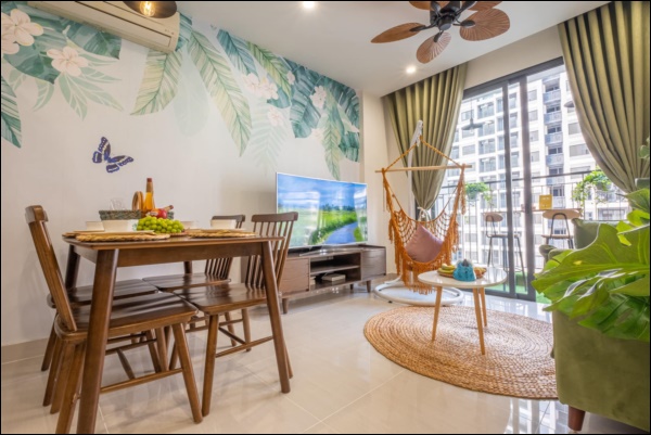 Thời Covid, cải tạo chung cư 43m2 thành homestay đẹp lung linh như trong phim với chi phí siêu tiết kiệm-3
