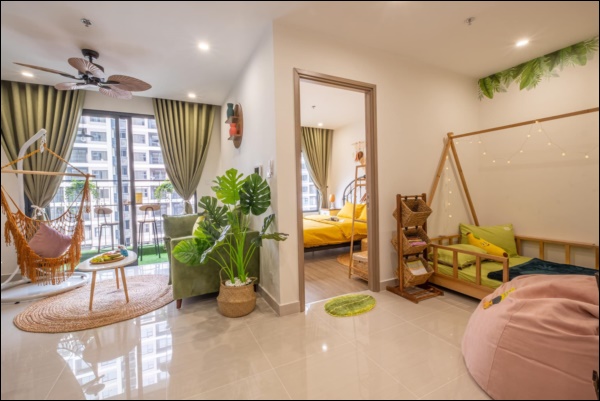 Thời Covid, cải tạo chung cư 43m2 thành homestay đẹp lung linh như trong phim với chi phí siêu tiết kiệm-13