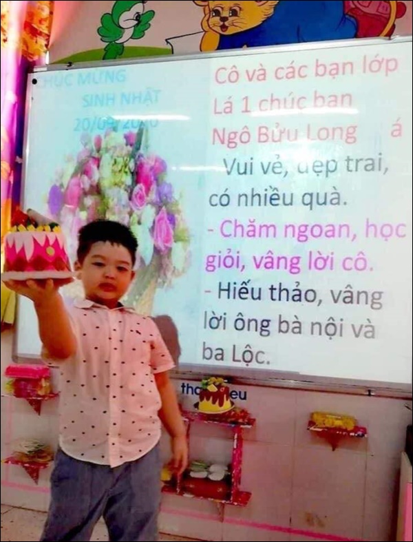 Con trai Nhật Kim Anh được cô giáo mừng sinh nhật, nhưng chính lời chúc này lại khiến người làm mẹ nào cũng đau lòng!-1