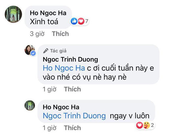 BTV Ngọc Trinh vừa trở lại mạng xã hội sau thời gian im ắng, bạn thân Hồ Ngọc Hà liền vào hóng chuyện ngay và luôn-2