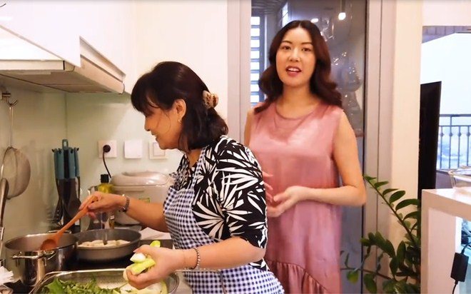 Mẹ chồng nấu ăn cho bà bầu Thuý Vân, truyền luôn bí kíp ăn gì để bé cao, da trắng-5