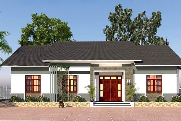 Những mẫu nhà mái thái cấp 4 đẹp, được xây dựng nhiều nhất mọi thời đại-3