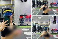 Tập gym không lo chỉ lo chụp hình 'sống ảo', người phụ nữ trẻ khiến ai cũng giật mình vì vạch áo khoe hẳn một bên ngực như sắp rơi