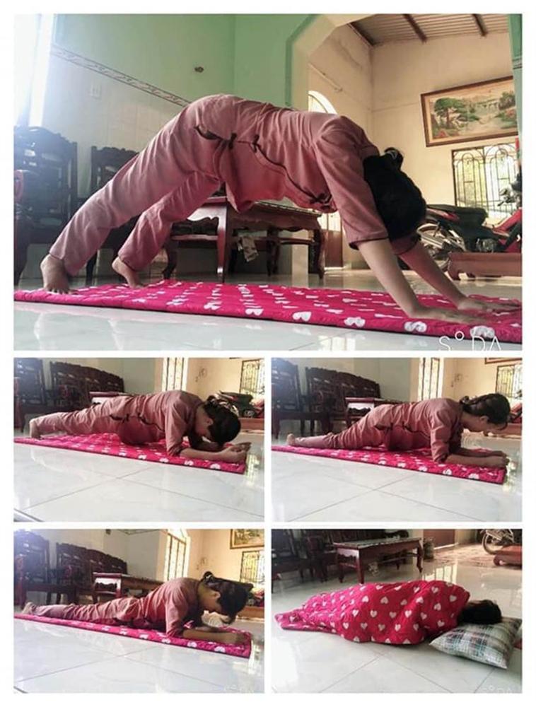 Mua thảm về tập thể dục, cô gái khiến tất cả ngao ngán vì pha cuộn người... nằm nghịch-3