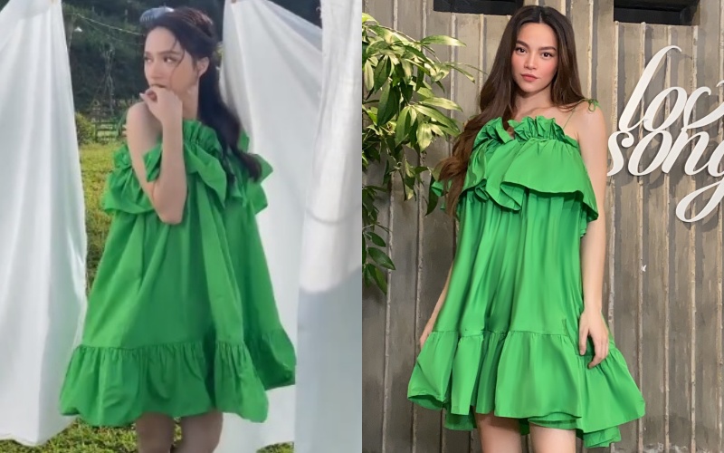 Vừa hẹn hò với Matt Liu, Hương Giang đã đụng ngay váy giấu bụng bầu của Hà Hồ-7