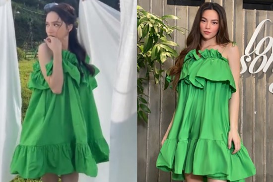 Vừa hẹn hò với Matt Liu, Hương Giang đã đụng ngay váy giấu bụng bầu của Hà Hồ