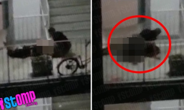 Ra ngoài mua sắm, lúc trở về người phụ nữ sốc khi thấy cảnh tượng mây mưa phản cảm của cặp đôi hàng xóm ở cầu thang bộ chung cư-1