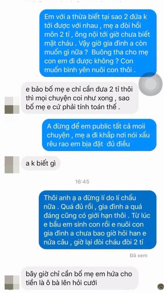 Dâu hụt tố mẹ chồng đòi nhà gái cho 2 tỷ đồng mới đồng ý đám cưới, sinh con được 2 tháng thì chồng ngoại tình và loạt tình tiết không tin nổi-2