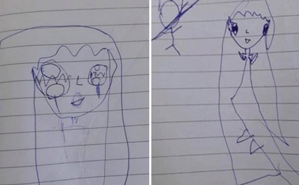 Đằng sau những bức vẽ nguệch ngoạc được giấu kín của con gái nhỏ suốt 7 năm, người mẹ phát hiện sự thật khiến cô hối hận không kịp-1