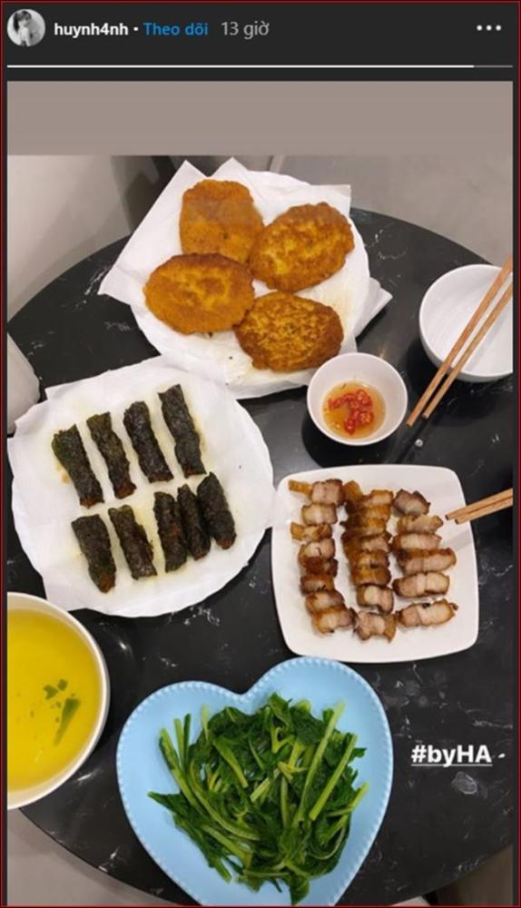 Huỳnh Anh khoe mâm cơm 2 người ăn do chính mình trổ tài, dân tình chúc mừng Quang Hải Đúng là có số hưởng-4