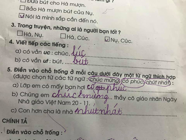 Học sinh lớp 1 điền thành ngữ đến cô giáo cũng không ngờ lầy đến thế, câu cuối còn được khen hay hơn cả bản gốc-6